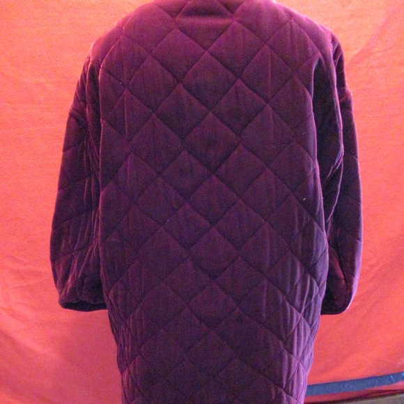 Anne Klein II Burgundy Quilted Jacket - Picture 4 of 9